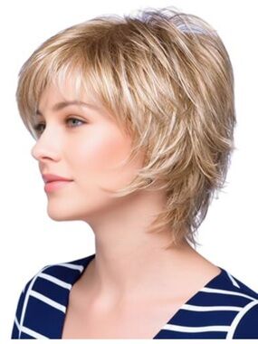Blonde Layered Short Wig - Women Hair